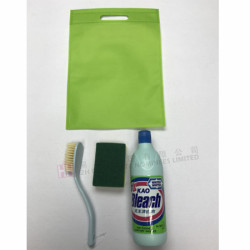 Cleaning Pack-漂白水+百潔布+刷